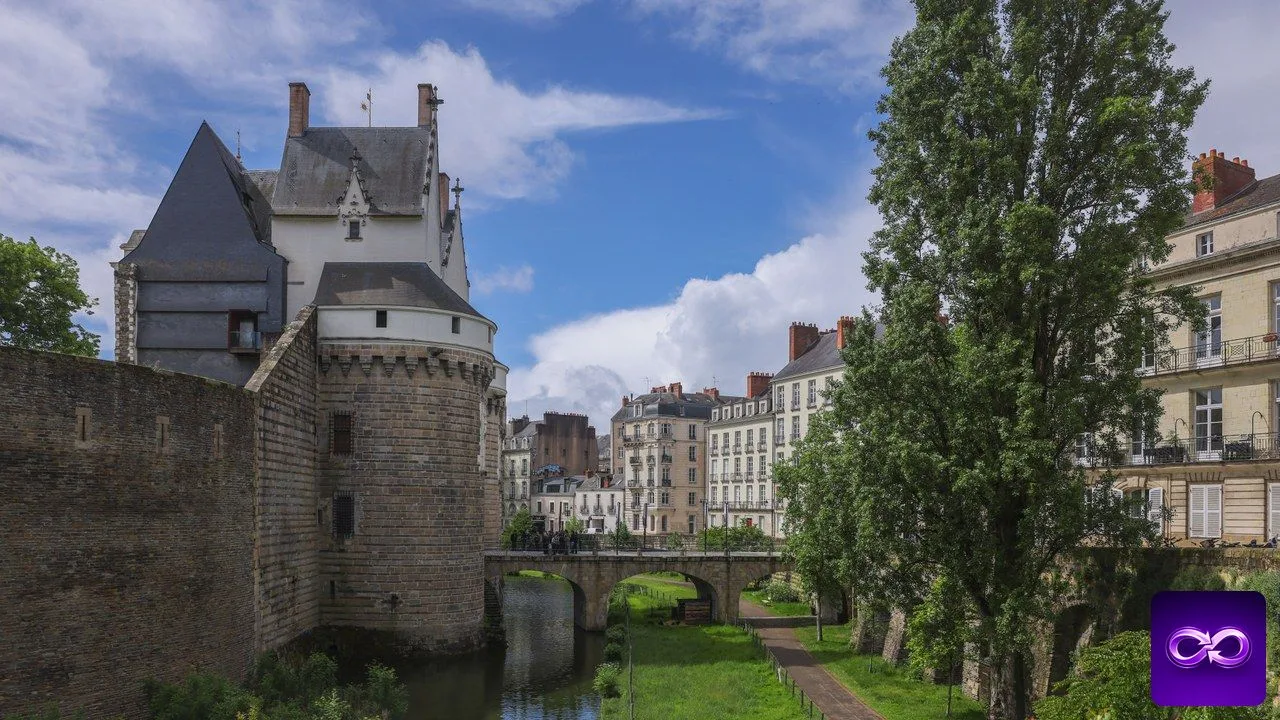 Agence SEO à Nantes comparée devant le château des ducs de Bretagne et ses douves